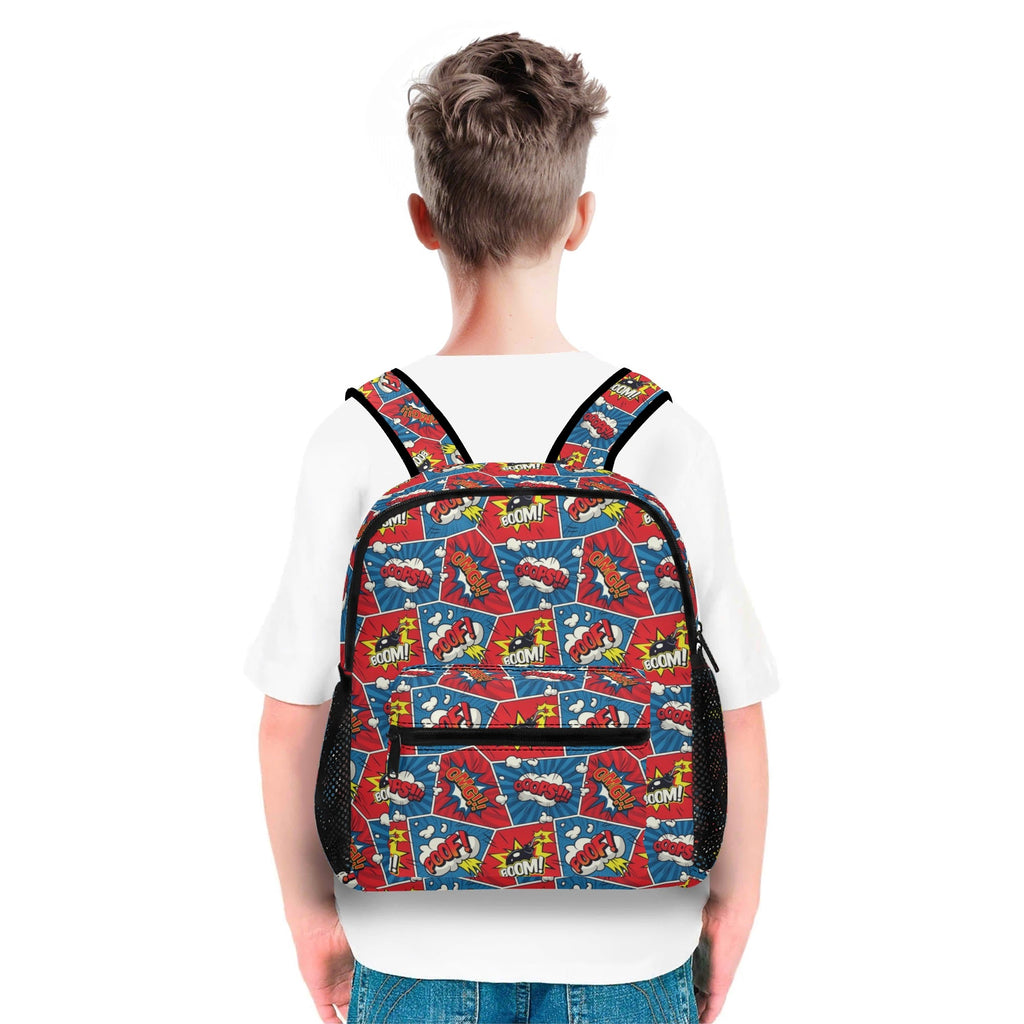 Comic Book Small Kids Backpack Kids Backpack comic Printed Offshore