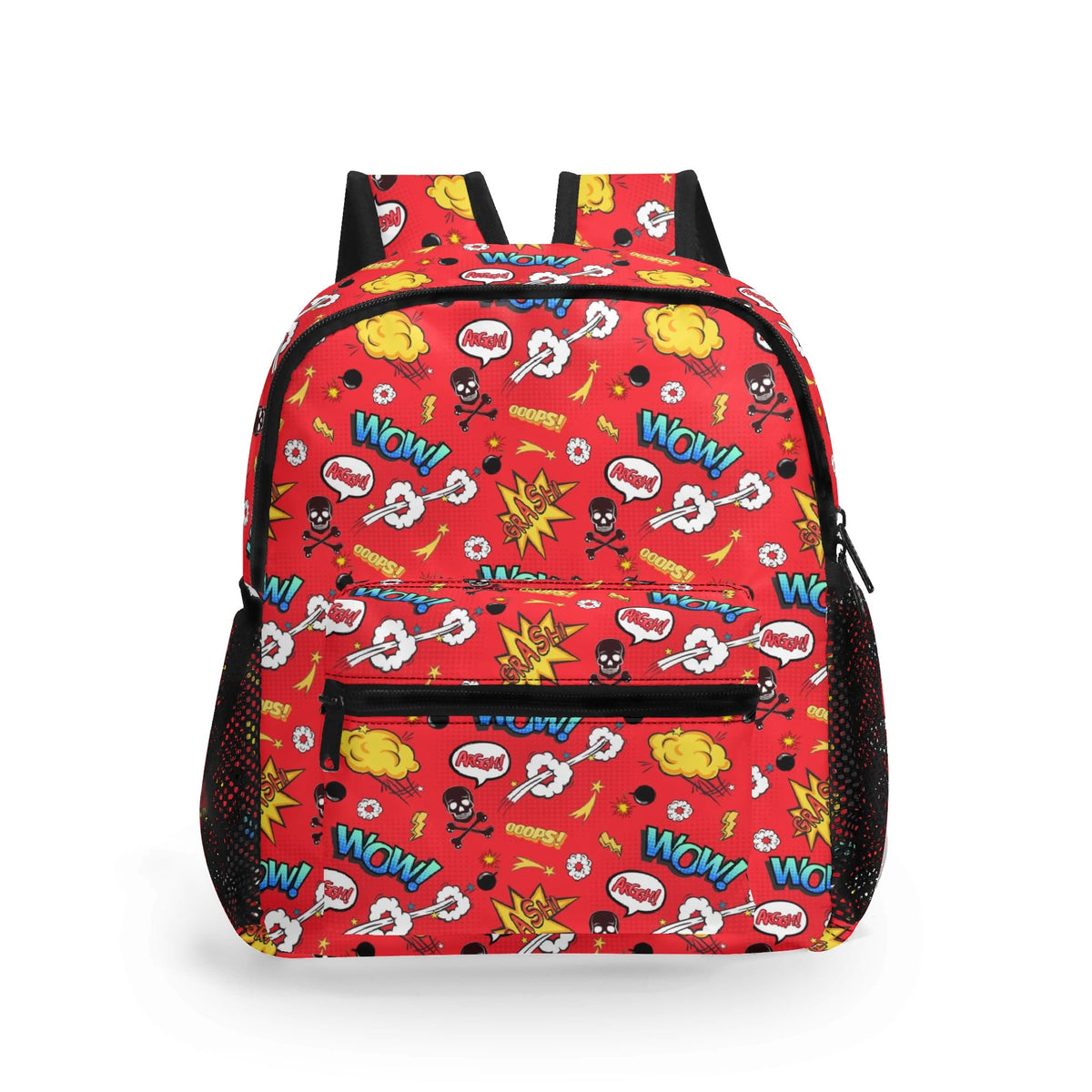 Comic Book Red Small Kids Backpack Default Title Kids Backpack comic Printed Offshore
