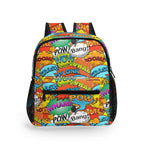 Comic Book 2 Small Kids Backpack Default Title Kids Backpack comic Printed Offshore
