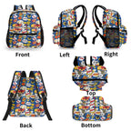 Blue Comic Book Small Kids Backpack Kids Backpack comic Printed Offshore