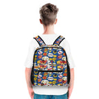 Blue Comic Book Small Kids Backpack Kids Backpack comic Printed Offshore