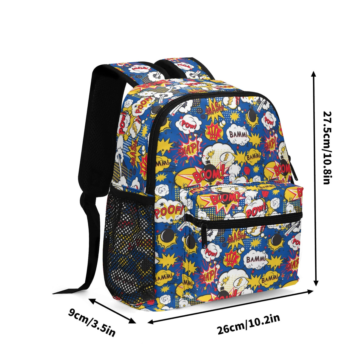 Blue Comic Book Small Kids Backpack Kids Backpack comic Printed Offshore