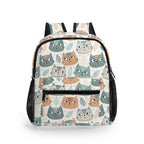 Cute Cat Faces Small Kids Backpack Default Title Kids Backpack animal Printed Offshore