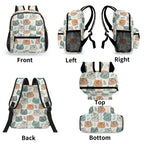 Cute Cat Faces Small Kids Backpack Kids Backpack animal Printed Offshore