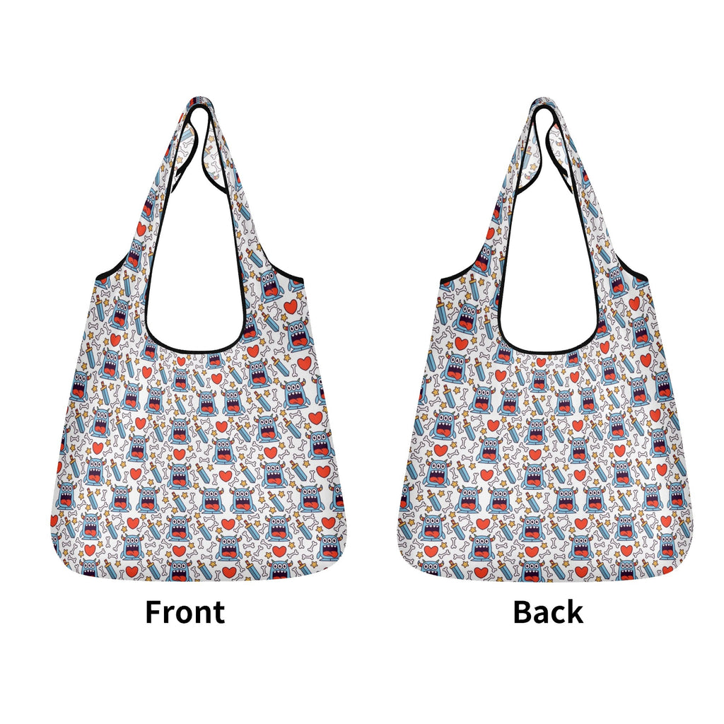 Silly Monsters 3 Pack of Foldable Shopping Bags Printed Offshore