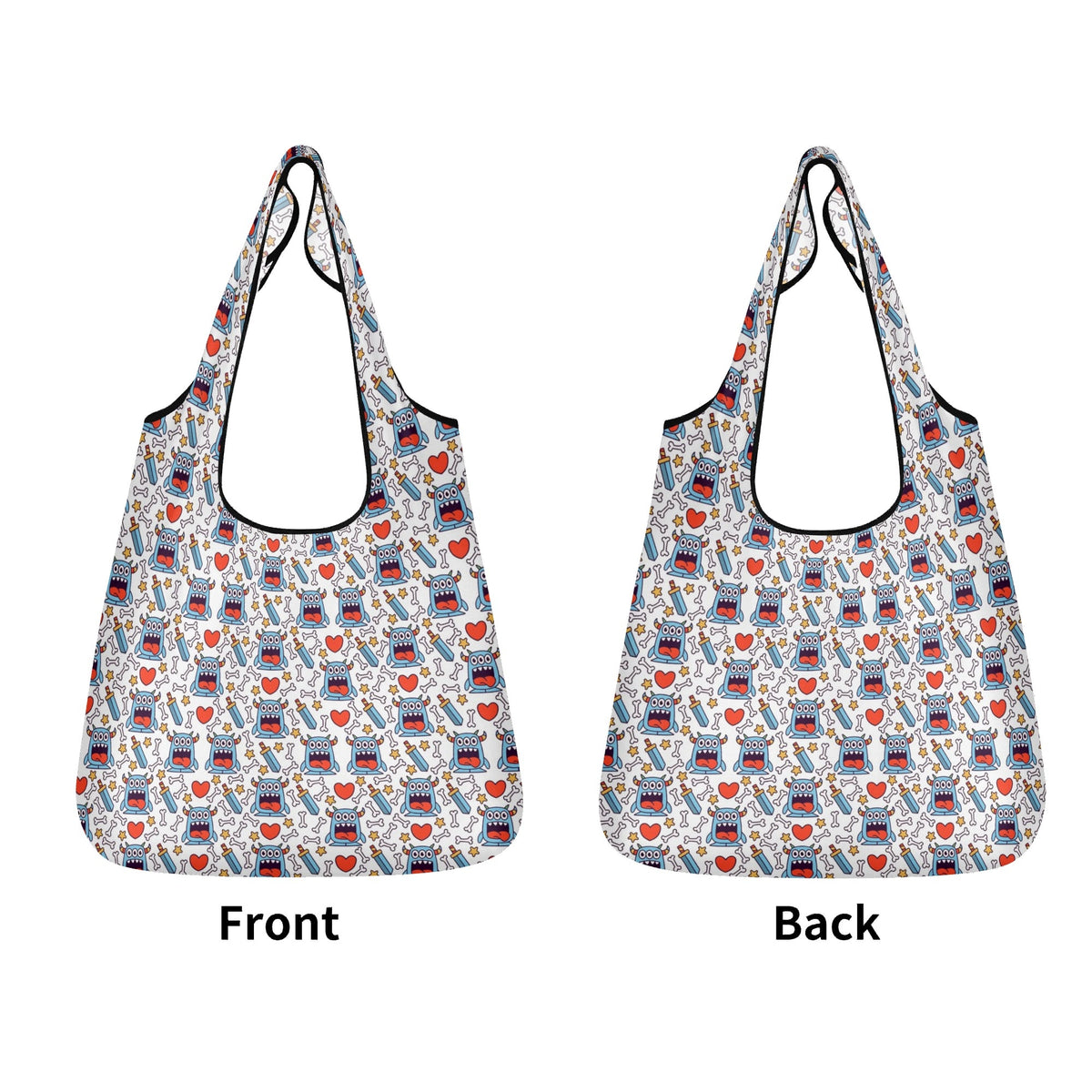 Silly Monsters 3 Pack of Foldable Shopping Bags Printed Offshore