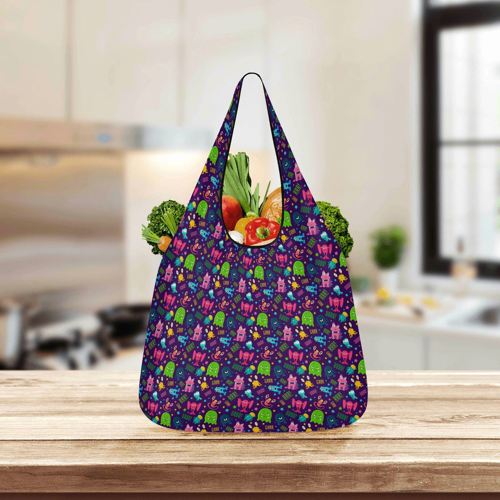 Cheeky Aliens 3 Pack of Foldable Shopping Bags Printed Offshore