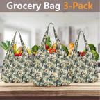 Toucan Jungle 3 Pack of Foldable Shopping Bags Printed Offshore
