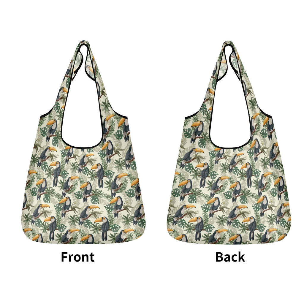 Toucan Jungle 3 Pack of Foldable Shopping Bags Printed Offshore