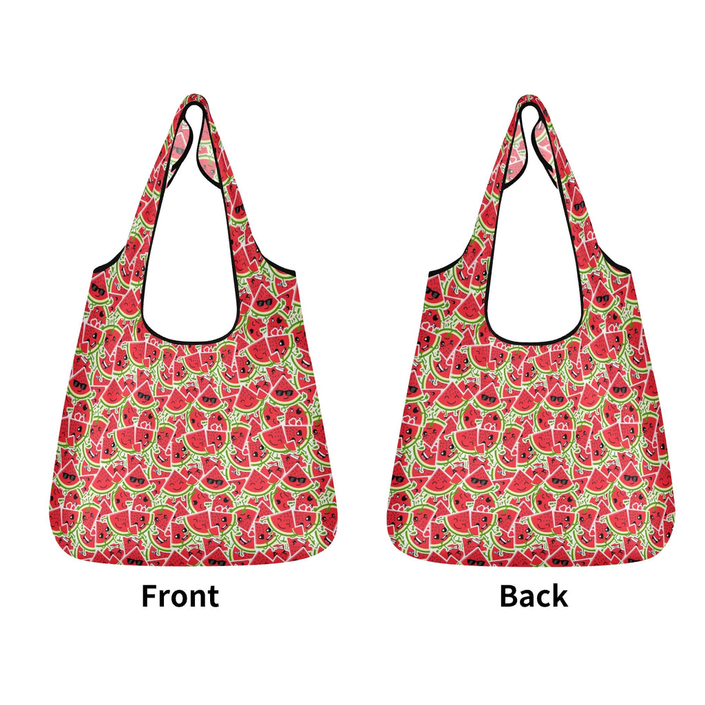 Busy Watermelon 3 Pack of Foldable Shopping Bags Printed Offshore