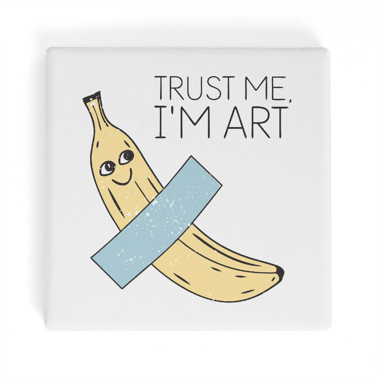 Banana Art Square Ceramic Coasters 4 Pcs Square Ceramic Coaster 4pcs Printed Offshore
