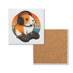 Guinea Pig Gamer Square Ceramic Coasters 4 Pcs Default Title Square Ceramic Coaster 4pcs Printed Offshore