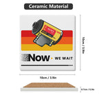 Camera Film Square Ceramic Coasters 4 Pcs Square Ceramic Coaster 4pcs Printed Offshore