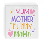 Mum Mother Mummy Mama Square Ceramic Coasters 4 Pcs Square Ceramic Coaster 4pcs Printed Offshore