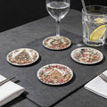 Christmas Mix 2 Round Rubber Drink Coasters Set of 4 Default Title Round Rubber Coaster Set Christmas Printed Offshore