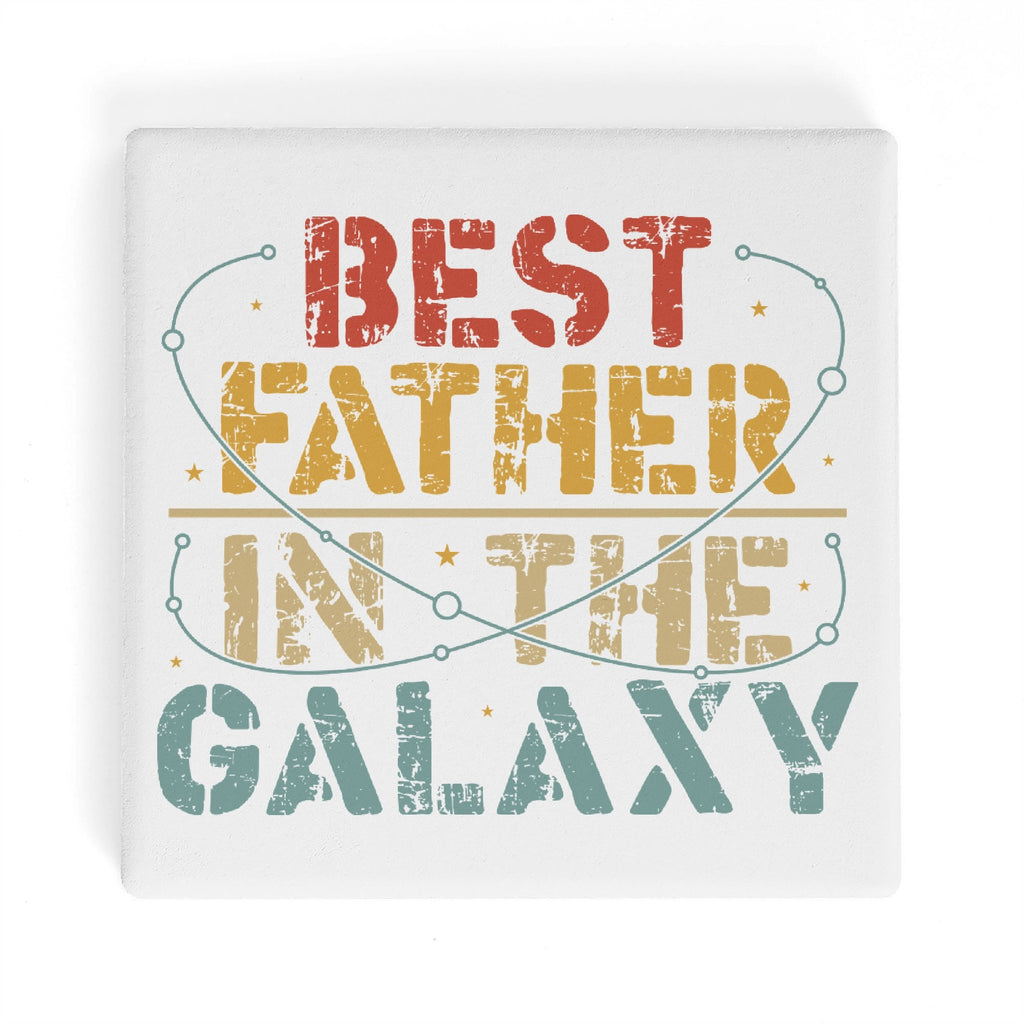 Best Father In The Galaxy Square Ceramic Coasters 4 Pcs Square Ceramic Coaster 4pcs Printed Offshore