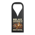 Relax Nothing Is Under Control Cat PU Leather Wine Bag Default Title PU Leather Wine Bag Printed Offshore
