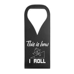 This Is How I Roll Physics PU Leather Wine Bag Black PU Leather Wine Bag Printed Offshore