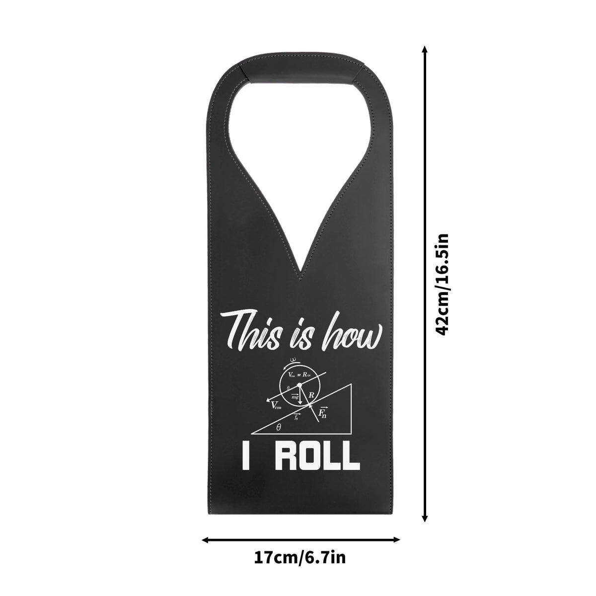 This Is How I Roll Physics PU Leather Wine Bag PU Leather Wine Bag Printed Offshore