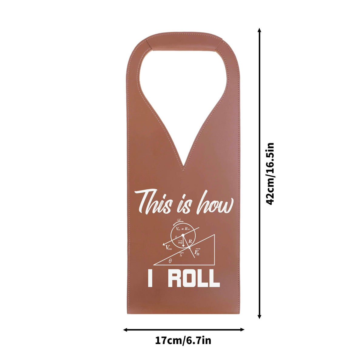This Is How I Roll Physics PU Leather Wine Bag PU Leather Wine Bag Printed Offshore