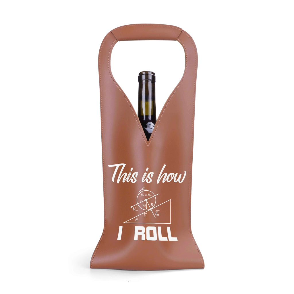 This Is How I Roll Physics PU Leather Wine Bag PU Leather Wine Bag Printed Offshore