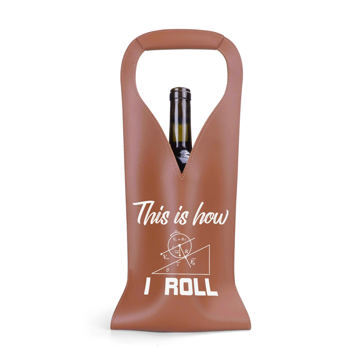 This Is How I Roll Physics PU Leather Wine Bag PU Leather Wine Bag Printed Offshore