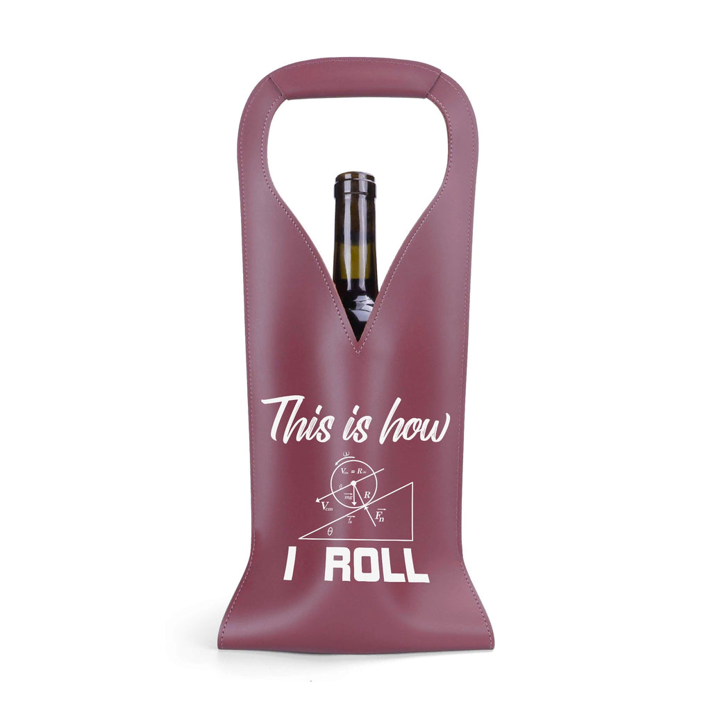 This Is How I Roll Physics PU Leather Wine Bag PU Leather Wine Bag Printed Offshore