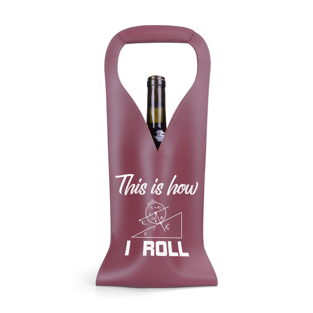 This Is How I Roll Physics PU Leather Wine Bag PU Leather Wine Bag Printed Offshore