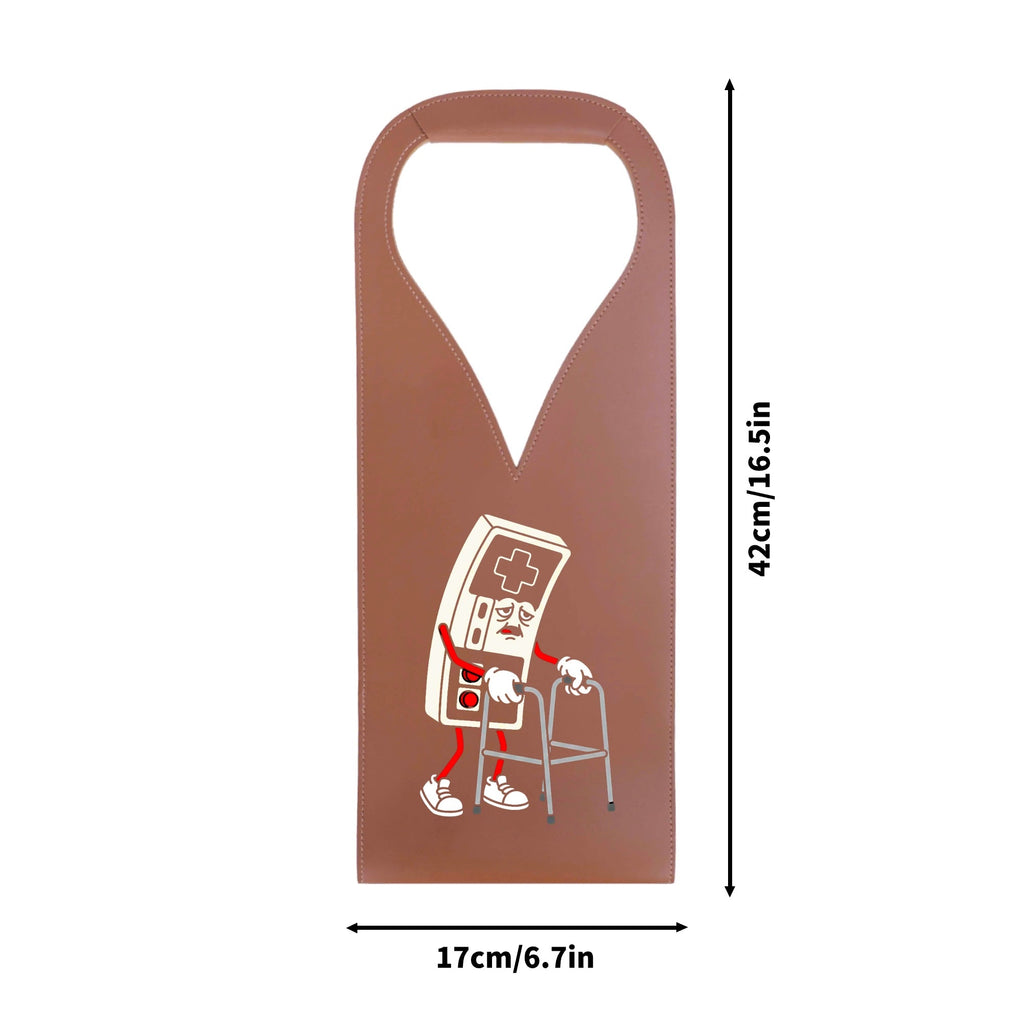 Retro Gamer PU Leather Wine Bag PU Leather Wine Bag Printed Offshore
