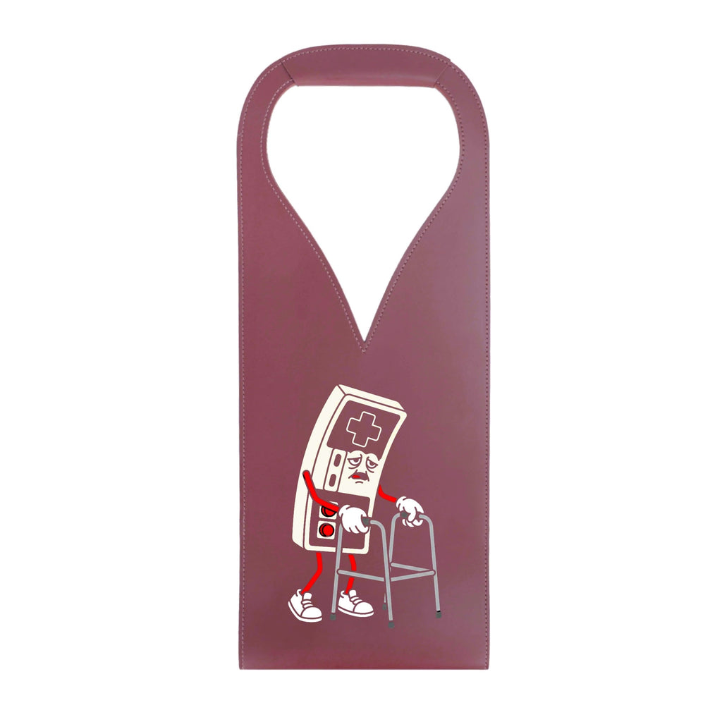 Retro Gamer PU Leather Wine Bag Maroon PU Leather Wine Bag Printed Offshore
