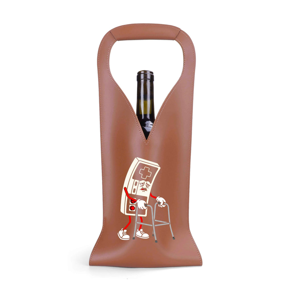 Retro Gamer PU Leather Wine Bag PU Leather Wine Bag Printed Offshore