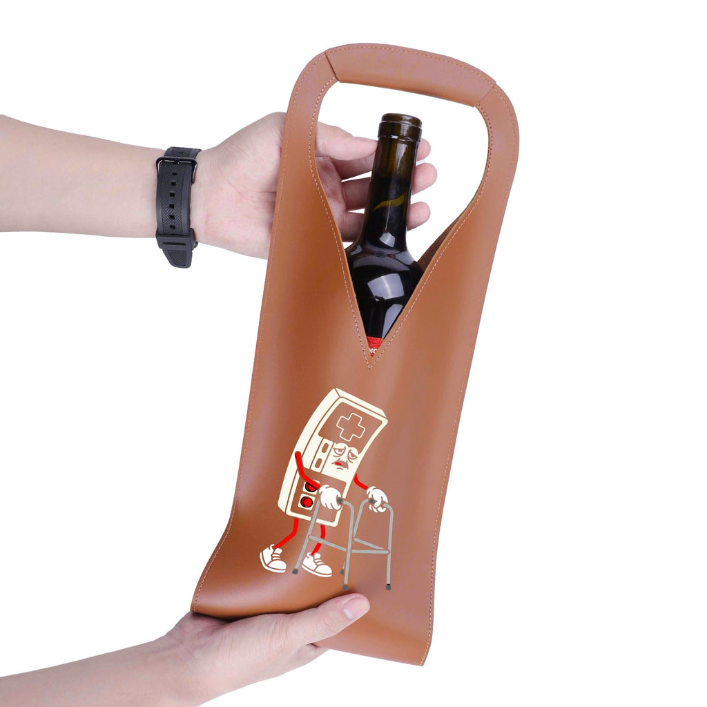 Retro Gamer PU Leather Wine Bag PU Leather Wine Bag Printed Offshore