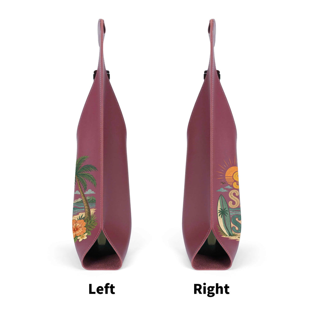 Sun Sand And Sea PU Leather Wine Bag PU Leather Wine Bag Printed Offshore