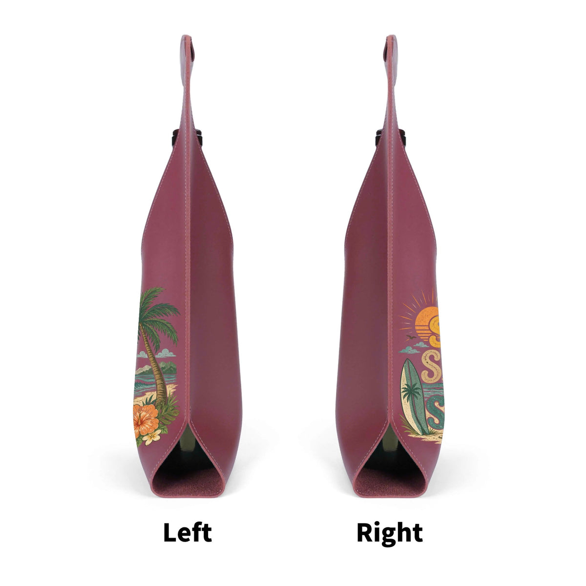 Sun Sand And Sea PU Leather Wine Bag PU Leather Wine Bag Printed Offshore