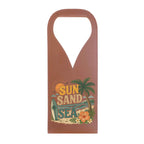 Sun Sand And Sea PU Leather Wine Bag Brown PU Leather Wine Bag Printed Offshore