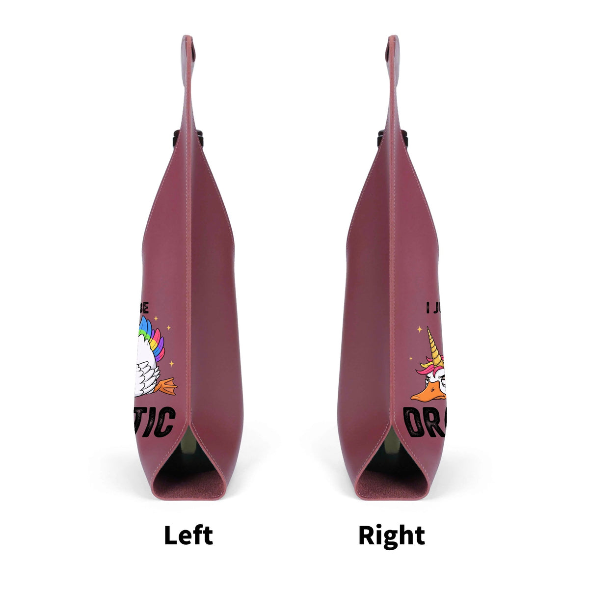Dramatic Rainbow Unicorn Goose PU Leather Wine Bag PU Leather Wine Bag Printed Offshore