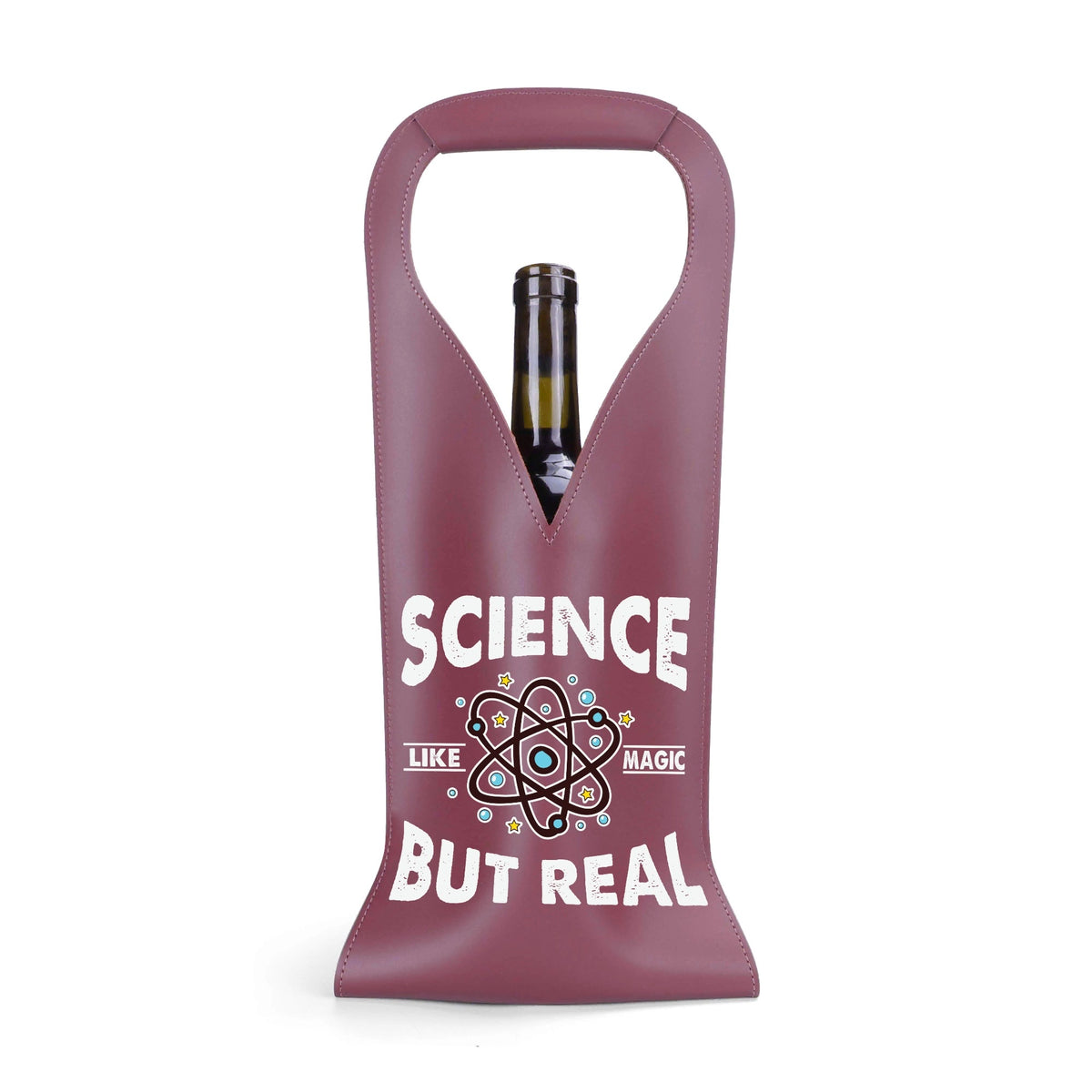 Science Like Magic But Real PU Leather Wine Bag PU Leather Wine Bag Printed Offshore