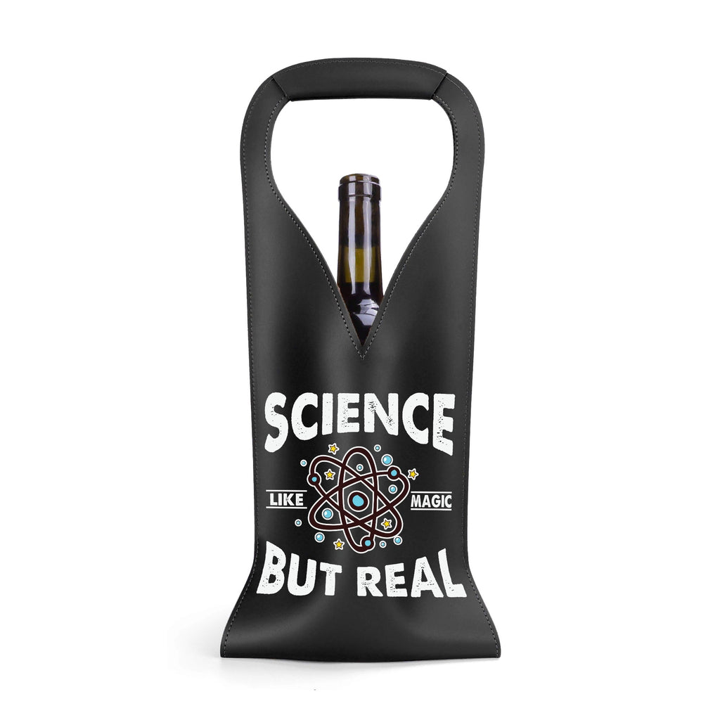 Science Like Magic But Real PU Leather Wine Bag PU Leather Wine Bag Printed Offshore