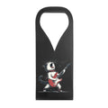 Cat Playing Guitar PU Leather Wine Bag Black PU Leather Wine Bag Printed Offshore