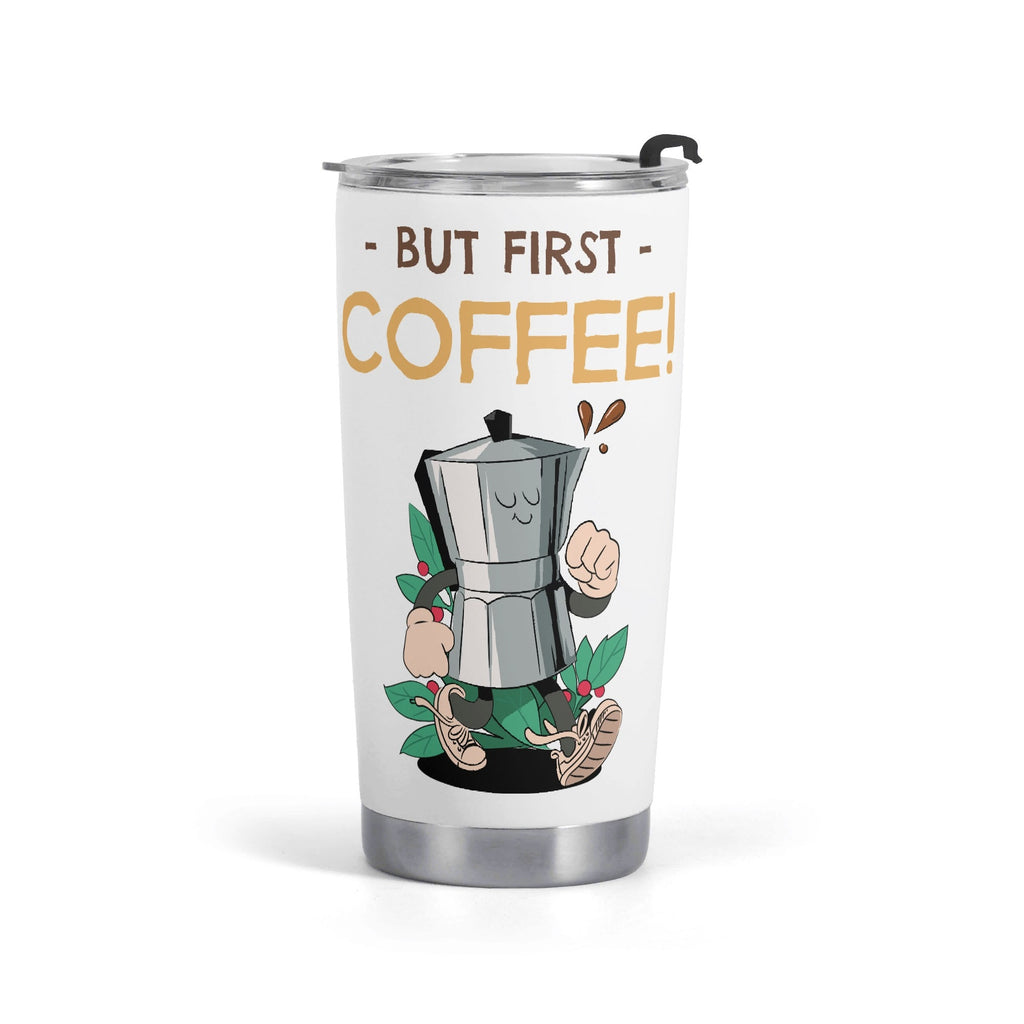 But First Coffee Percolator Stainless Steel 20oz Travel Mug Default Title Travel Mug Tumbler Coffee Printed Offshore