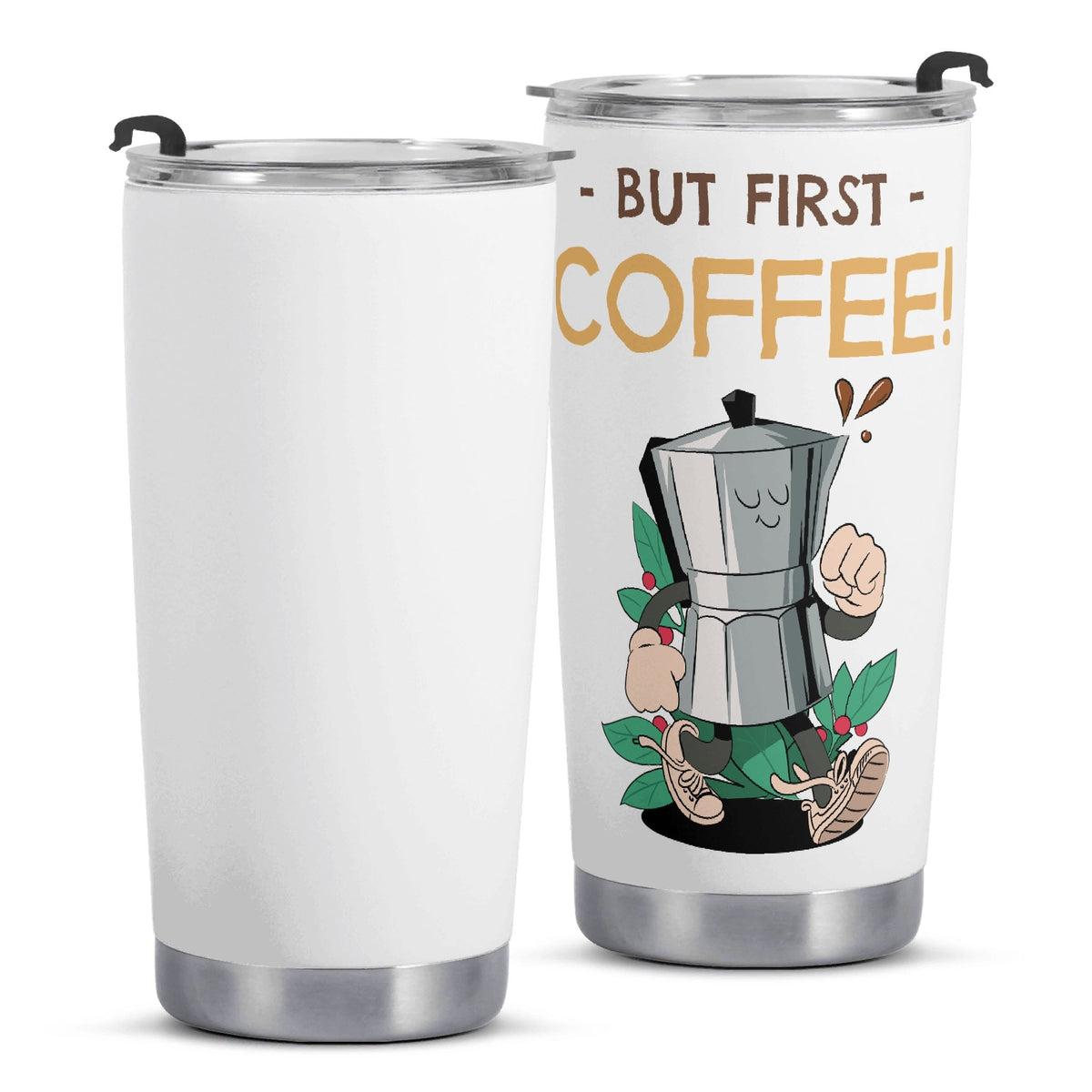 But First Coffee Percolator Stainless Steel 20oz Travel Mug Travel Mug Tumbler Coffee Printed Offshore