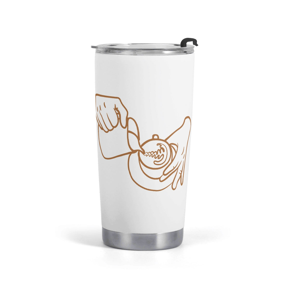 Barista Hands Stainless Steel 20oz Travel Mug Default Title Travel Mug Tumbler Coffee Printed Offshore