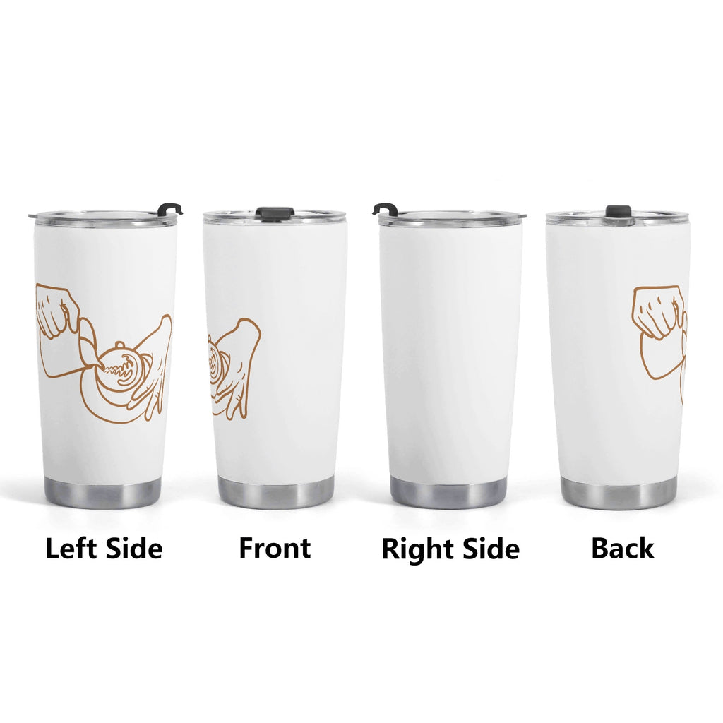 Barista Hands Stainless Steel 20oz Travel Mug Travel Mug Tumbler Coffee Printed Offshore