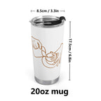 Barista Hands Stainless Steel 20oz Travel Mug Travel Mug Tumbler Coffee Printed Offshore