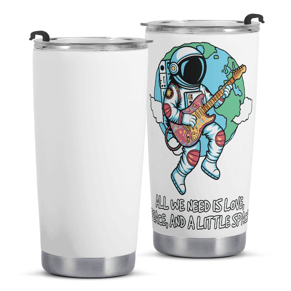 Astronaut With Guitar Stainless Steel 20oz Travel Mug Travel Mug Tumbler Music Printed Offshore Space