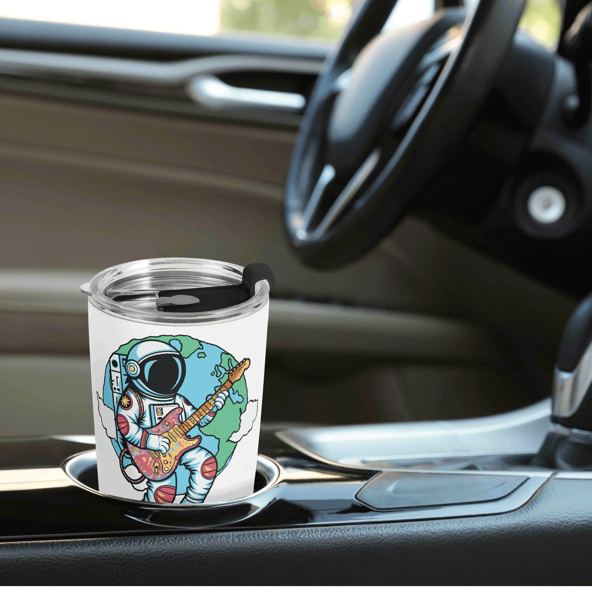 Astronaut With Guitar Stainless Steel 20oz Travel Mug Travel Mug Tumbler Music Printed Offshore Space