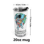 Astronaut With Guitar Stainless Steel 20oz Travel Mug Travel Mug Tumbler Music Printed Offshore Space