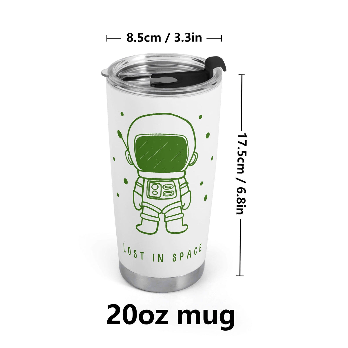 Astronaut Lost In Space Stainless Steel 20oz Travel Mug Travel Mug Tumbler Printed Offshore Space