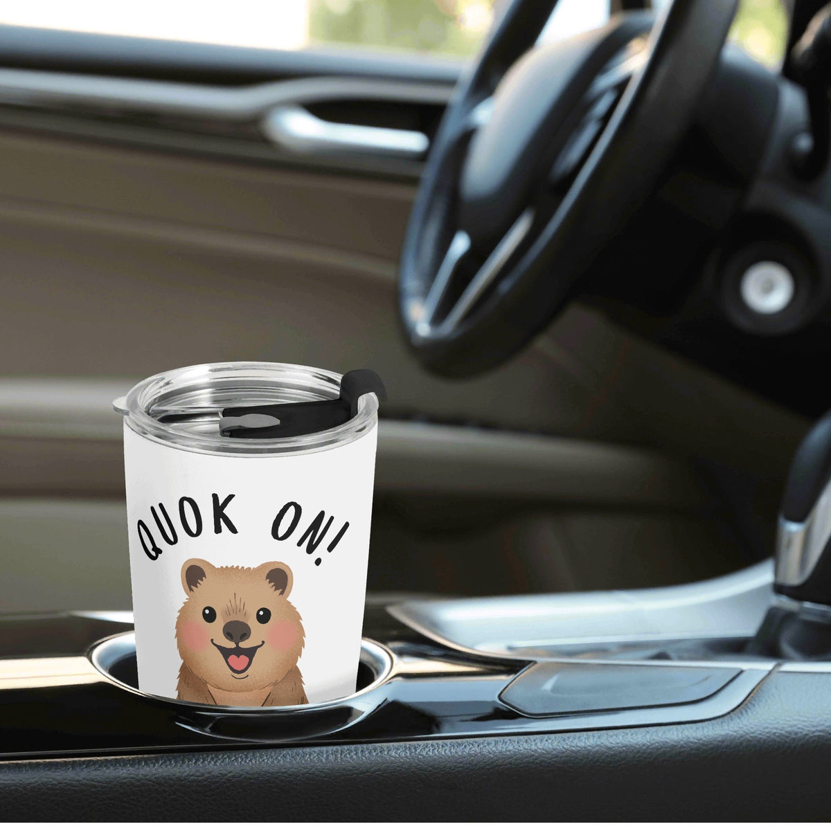 Quok On Quokka Stainless Steel 20oz Travel Mug Travel Mug Tumbler animal Australia Printed Offshore