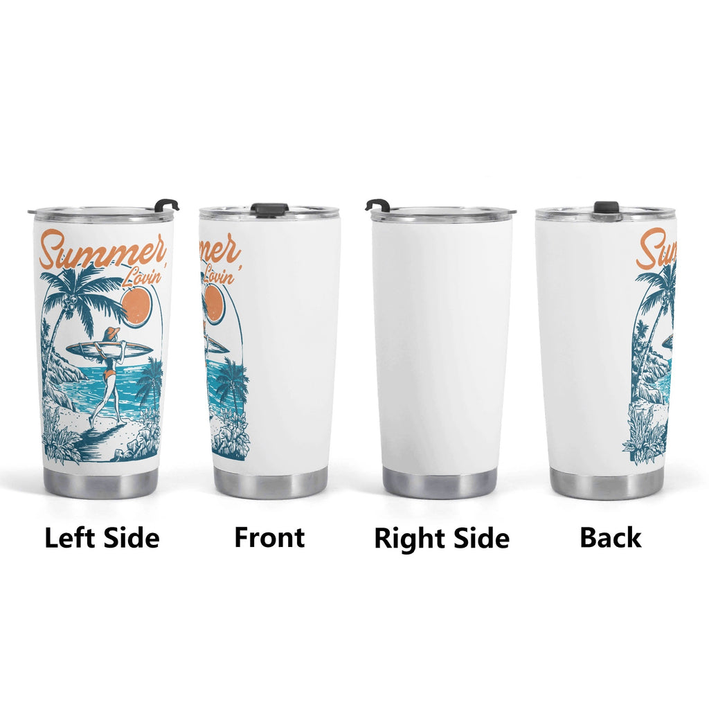 Summer Lovin Stainless Steel 20oz Travel Mug Travel Mug Tumbler Printed Offshore Summer